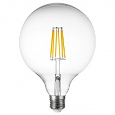Лампа светодиодная филаментная Lightstar LED Filament E27 10W 4000K груша прозрачная 933204