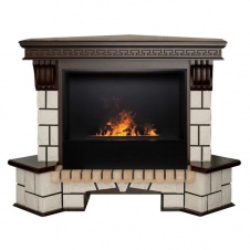 Электрокамин RealFlame Stone Coner 26 AO с очагом 3D Cassette 630 Black Panel