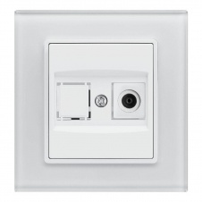 ТВ-розетка Vesta-Electric Exclusive White белый FRZ00040006BEL